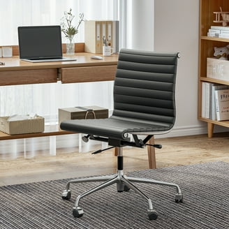 Hanover Carlton Wingback Office Chair in Gray with Adjustable Gas