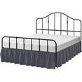 thumbnail image 1 of Cottington Lane Ruffled Bed Skirt- Microfiber- Dark Grey, Queen 18 Inch Drop Split Corner Bed Skirt With Platform, 1 of 5