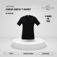 thumbnail image 1 of Cottmark Men’s Crew Neck Classic Soft T-Shirt, Black, Size 2XL, 6-Pack, 1 of 7