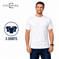 thumbnail image 1 of Cottmark Men’s Crew Neck Classic Soft T-Shirt, White, Size L, 3-Pack, 1 of 10