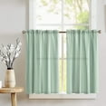 thumbnail image 1 of Cotton 1/8th Inch Small Gingham Checkered Print Café Tier Curtains Window Treatment Kitchen Home Décor, 1 of 1