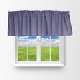 thumbnail image 1 of Cotton 1/8th Inch Small Gingham Checkered Window Valance 58" Wide Navy, 1 of 1