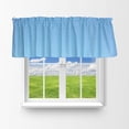 thumbnail image 1 of Cotton 1/8th Inch Small Gingham Checkered Window Valance 58" Wide Turquoise, 1 of 1