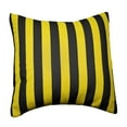 thumbnail image 1 of Cotton 1 Inch Stripe Decorative Throw Pillow/Sham Cushion Cover Yellow and Black, 1 of 3