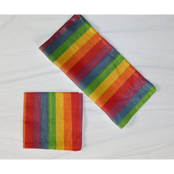 Cotton 1 Inch Stripes Napkins 18"X18"