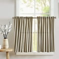 thumbnail image 1 of Cotton 1 Inch Wide Stripes Print Café Tier Curtains Window Treatment Kitchen Home Décor, 1 of 2