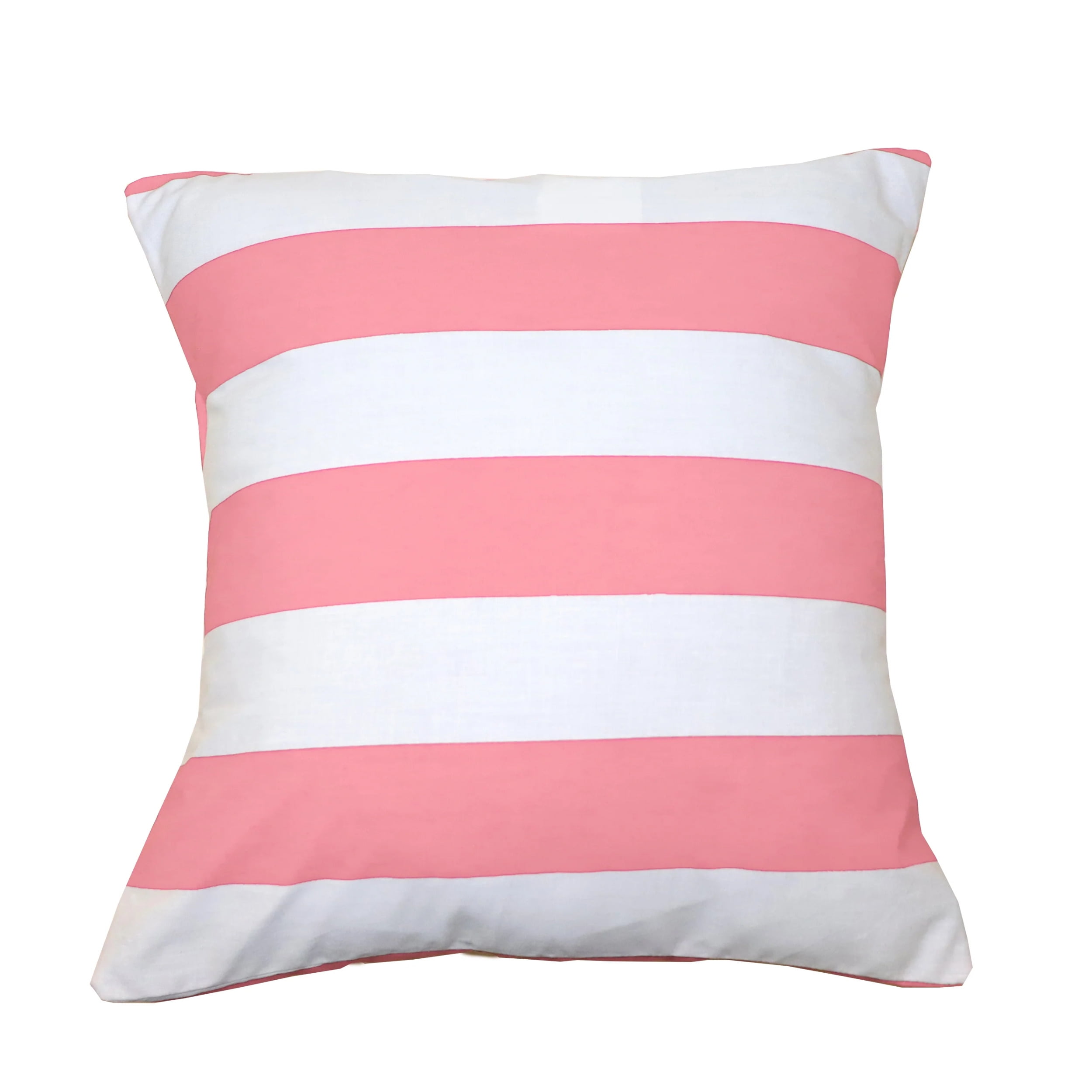 Cotton 2 Inch Stripe Decorative Throw Pillow Sham Cushion Cover Pink White Walmart