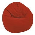 thumbnail image 1 of Cotton 31x33x20" Small Bean Bag Chair - w/Polystyrene Beads and CertiPUR Foam Filled Bean Bag for Adults, Teens and Kids - Red, 1 of 11