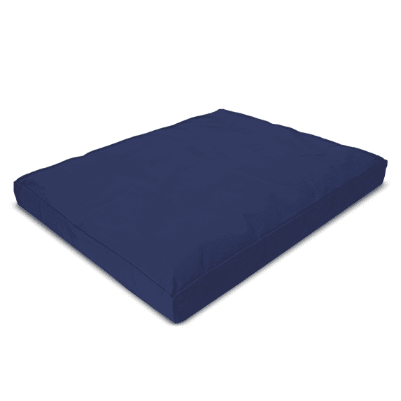 Cotton 32x26" Zabuton Meditation Cushion with Natural Recycled Cotton Fill – Zen Kneeling Pad Base for Zafu Pillow – Made in USA, Navy
