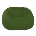 thumbnail image 1 of Cotton 53x38x38" Loveseat Bean Bag Chair - w/Polystyrene Beads and CertiPUR Foam Filled Bean Bag for Adults, Teens and Kids - Hunter Green, 1 of 7