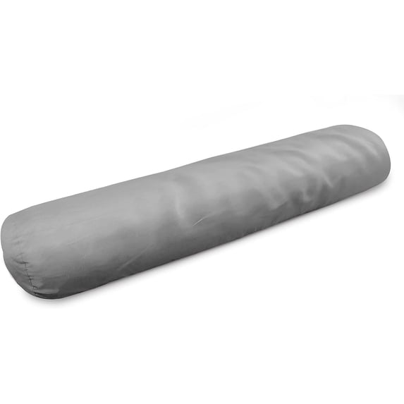 Cotton 60" Body Pillow Cover - Hypoallergenic Body Pillow Case with Zipper - Gray Sateen 300T Sleeping Bean Cover
