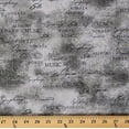 thumbnail image 1 of Cotton All That Jazz Metallic Musical Words Music Terms Scroll-work Grey Cotton Fabric Print by the Yard (ACPM-15236-12-GREY), 1 of 1