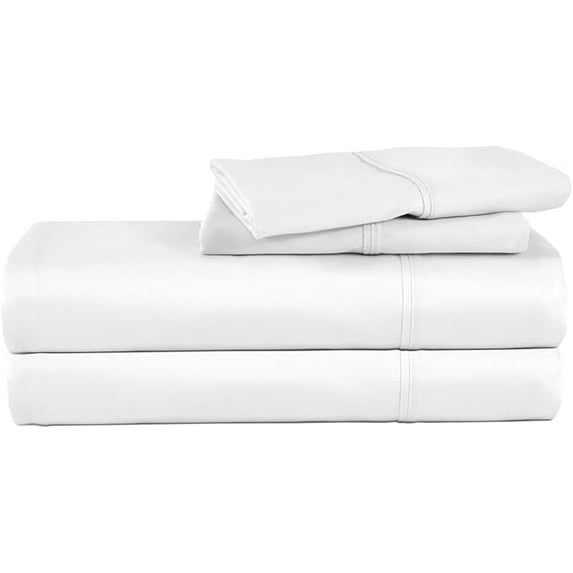 COTTON ALLEY Full Bed Sheets - 300 Thread Count 4 PC 100% Cotton Bed Sheets, Cooling Sheets Full Size, Sateen Cotton Sheets, Deep Pocket Full Sheet Set, Soft, Breathable Bed Sheets Full (Egg White)