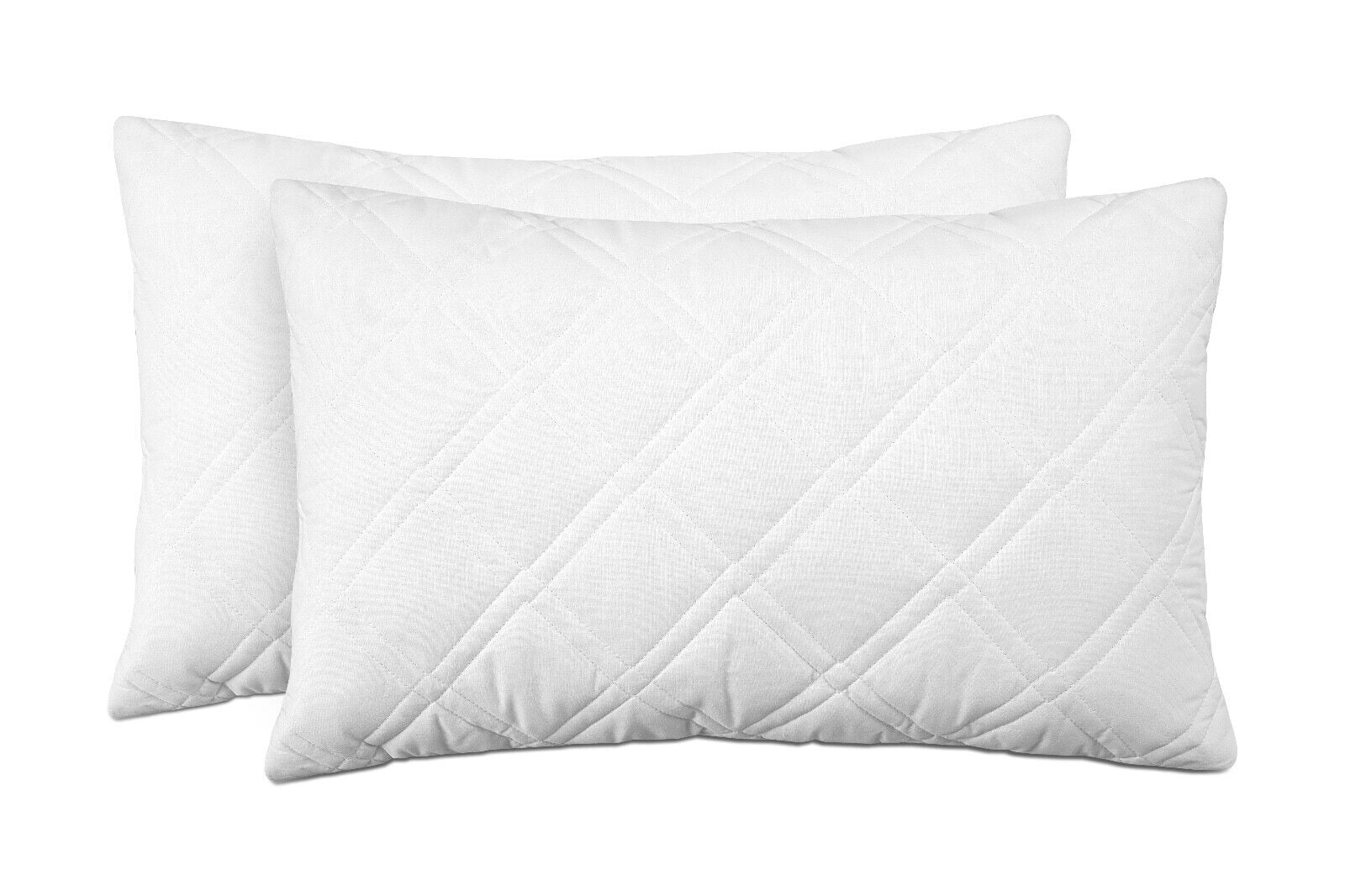 Everlasting Comfort Waterproof Pillow Protectors Standard Size, 4-Pack,  Hypoallergenic Pillow Case Cover, Zippered Design to Prevent Bedbugs, Dust  Mites and Allergens, Set of 4 (White) 