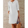 thumbnail image 1 of Cotton And Linen Long-Sleeved Dress, 1 of 1
