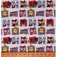 thumbnail image 1 of Cotton Animal Crossing New Horizons Kids Children Animals Video Games Gaming White Cotton Fabric Print by the Yard (77302-A620310), 1 of 1