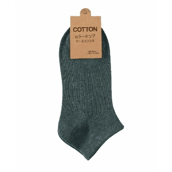 Cotton Ankle Socks, Breathable Moisture-Wicking, 2 Pack