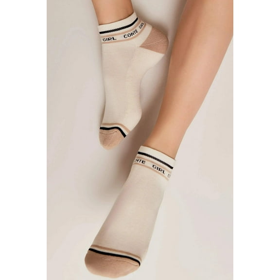Cotton Ankle Socks Conte Active 572 - Terry Foot