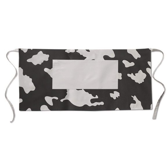 Cotton Apron - Cow Print - Kitchen BBQ Restaurant Cooking Painters Artists - Full Apron or Waist Apron