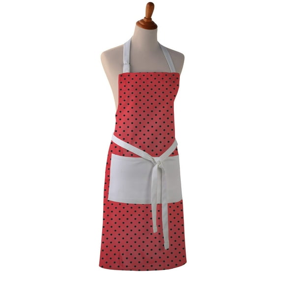 Cotton Apron - Small Dots Print - Kitchen BBQ Restaurant Cooking Painters Artists - Full Apron