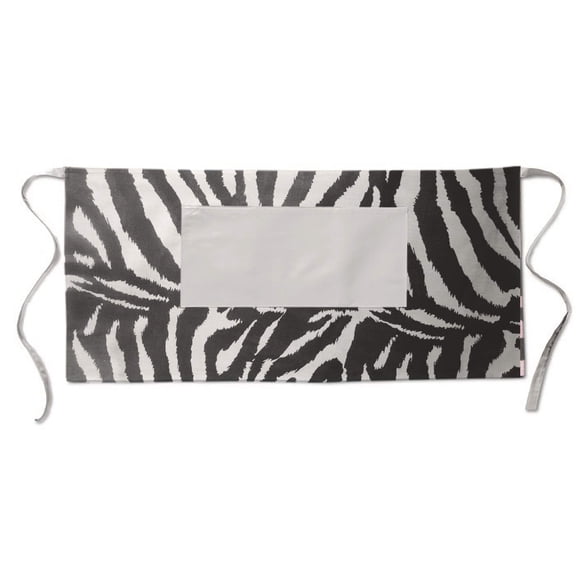Cotton Apron - Zebra Print - Kitchen BBQ Restaurant Cooking Painters Artists - Full Apron or Waist Apron
