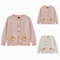 thumbnail image 1 of Cotton Baby Cardigan, Long Sleeve Knit Sweater for Toddler Boys Girls 6-12 Months 12-24 Months 2T 3T 4T 5T 6T 7T 8T 9T Children 5-6 Years, 1 of 7