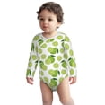 thumbnail image 1 of Cotton Baby Onsies, Cute Forest Green Limes Unisex Newborn Baby Long Sleeve Bodysuit Infant Outfit Toddler Baby Boy Clothes for Boys Girls, 1 of 7