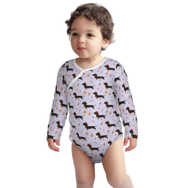 Cotton Baby Onsies, Dachshund Dog Puppy Candy Long Sleeve Unisex