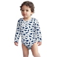thumbnail image 1 of Cotton Baby Onsies, Dinosaurs Blue Silhouette Unisex Newborn Baby Long Sleeve Bodysuit Infant Outfit Toddler Baby Boy Clothes for Boys Girls, 1 of 7