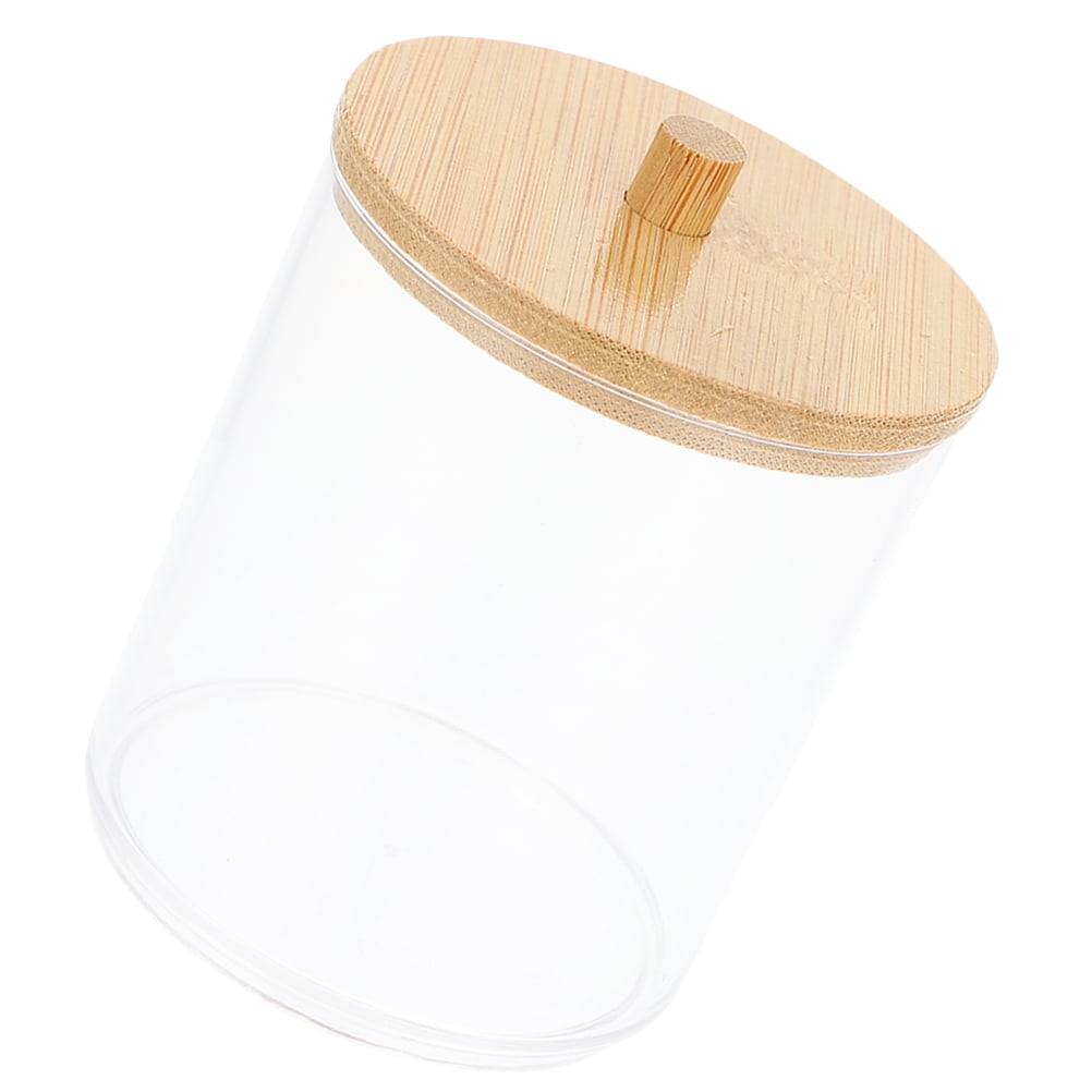 Cotton Ball Dust Box Jar Bathroom Floss Toothpicks Portable Flosser