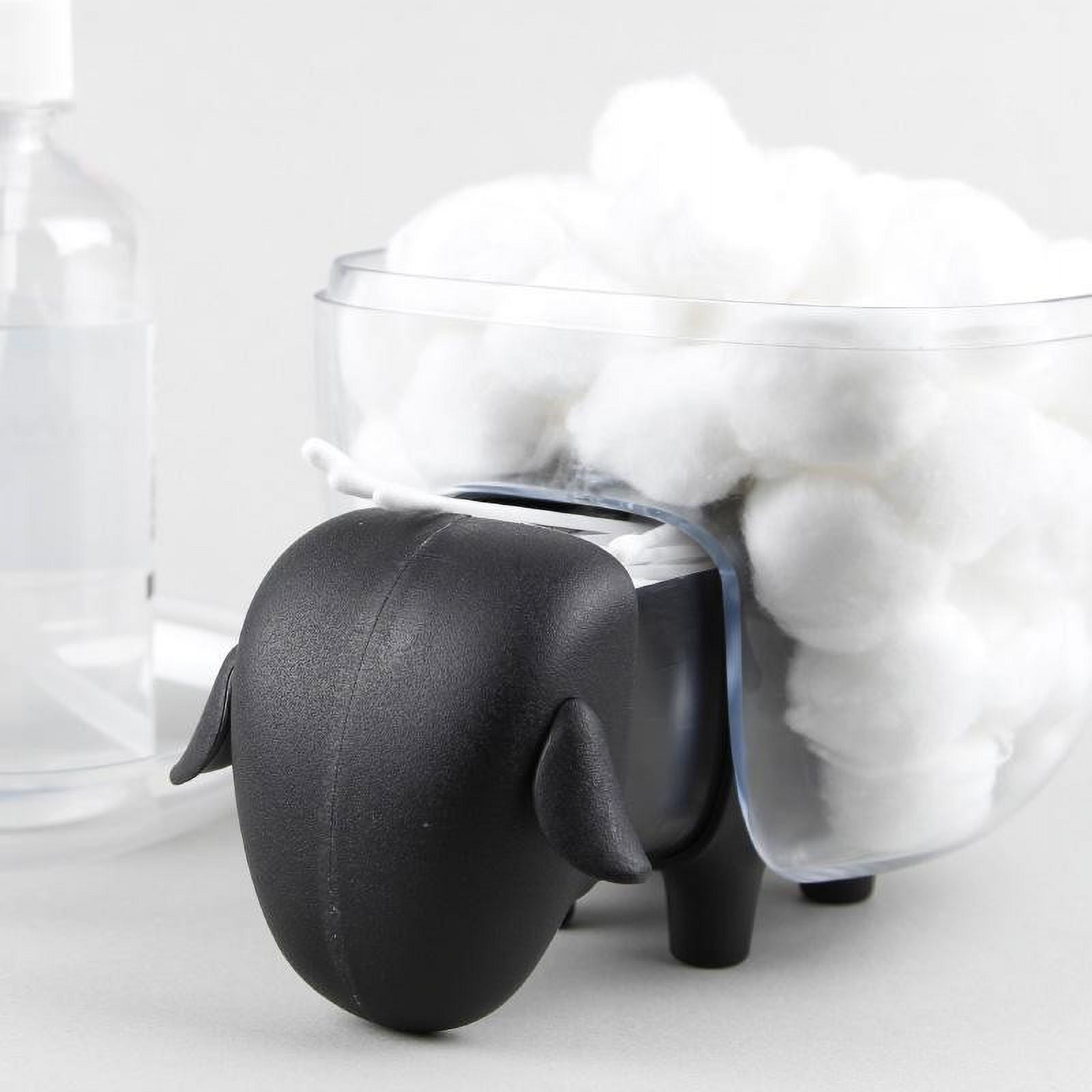 Sheep Container Cotton Ball Holder Dispenser,Acrylic Qtip Containers with Lid, Cute ...
