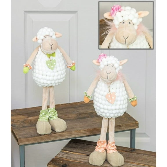 Cotton Ball Sheep Stander Set
