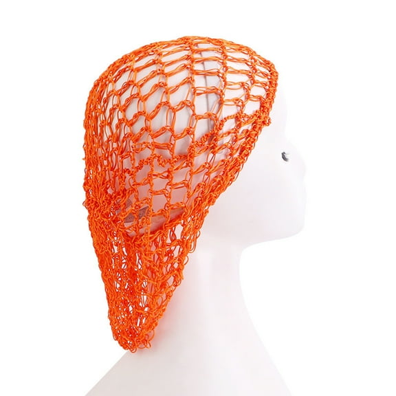 Cotton Bandana, Orange Hair Net Head Thick Short Long Women Hairnet For Sleeping Crochet Hairnet, Hair Bandana, One Size, Bandana Scarf, Bandanas for Women