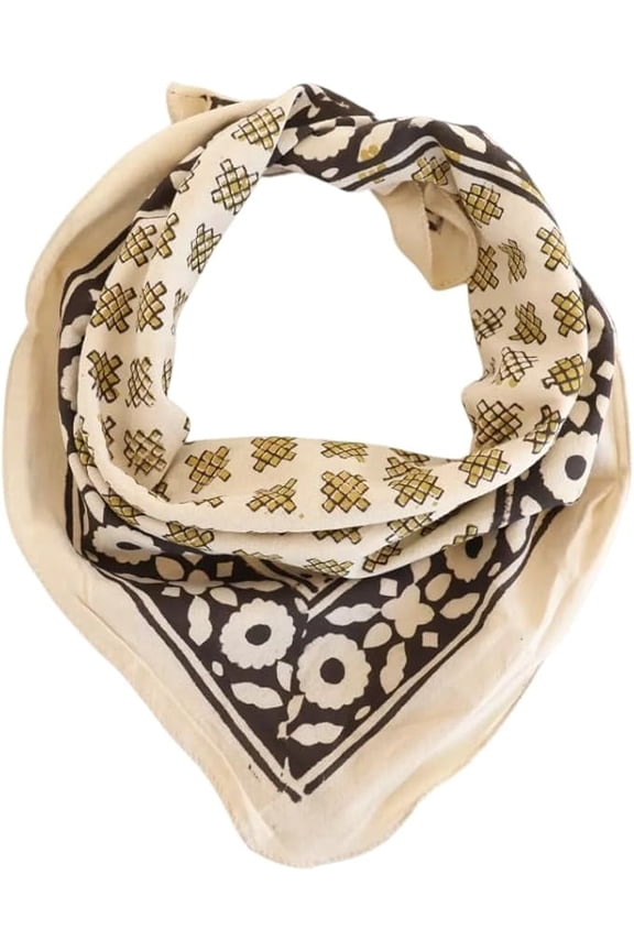 Cotton Bandana Paisley Design Scarf, Vibrant Colors, High Quality, Winter Scarf, Unique Design Block Print Bandana