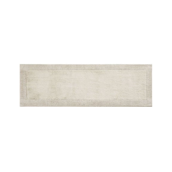 Cotton Bath Rug 24x72, 3000 GSM Reversible Tufted Rug, Plush Non-Slip Bathroom Mat, Machine Washable, Oeko-Tex Certified