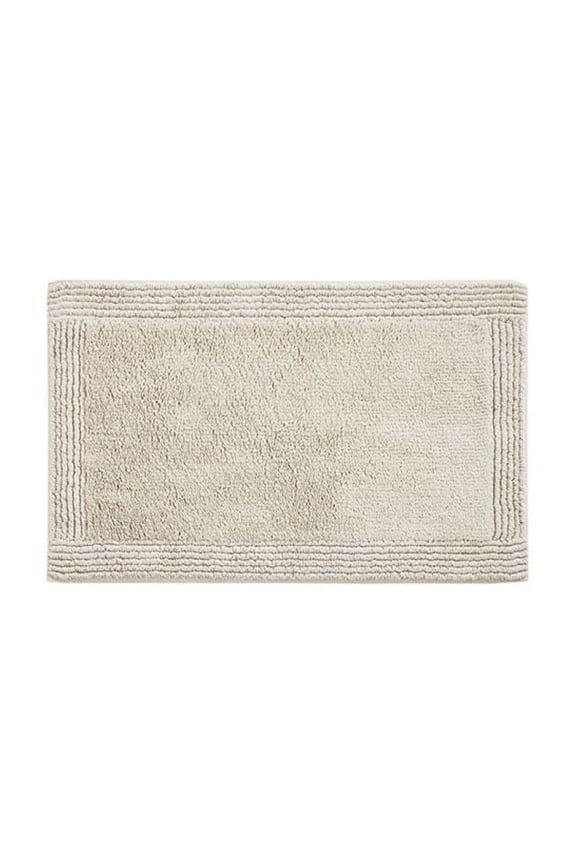 Cotton Bath Rug 3000 GSM, Reversible Tufted Rug, 21x34 Inch, Machine Washable, Oeko-Tex Certified, Plush Bathroom Rug