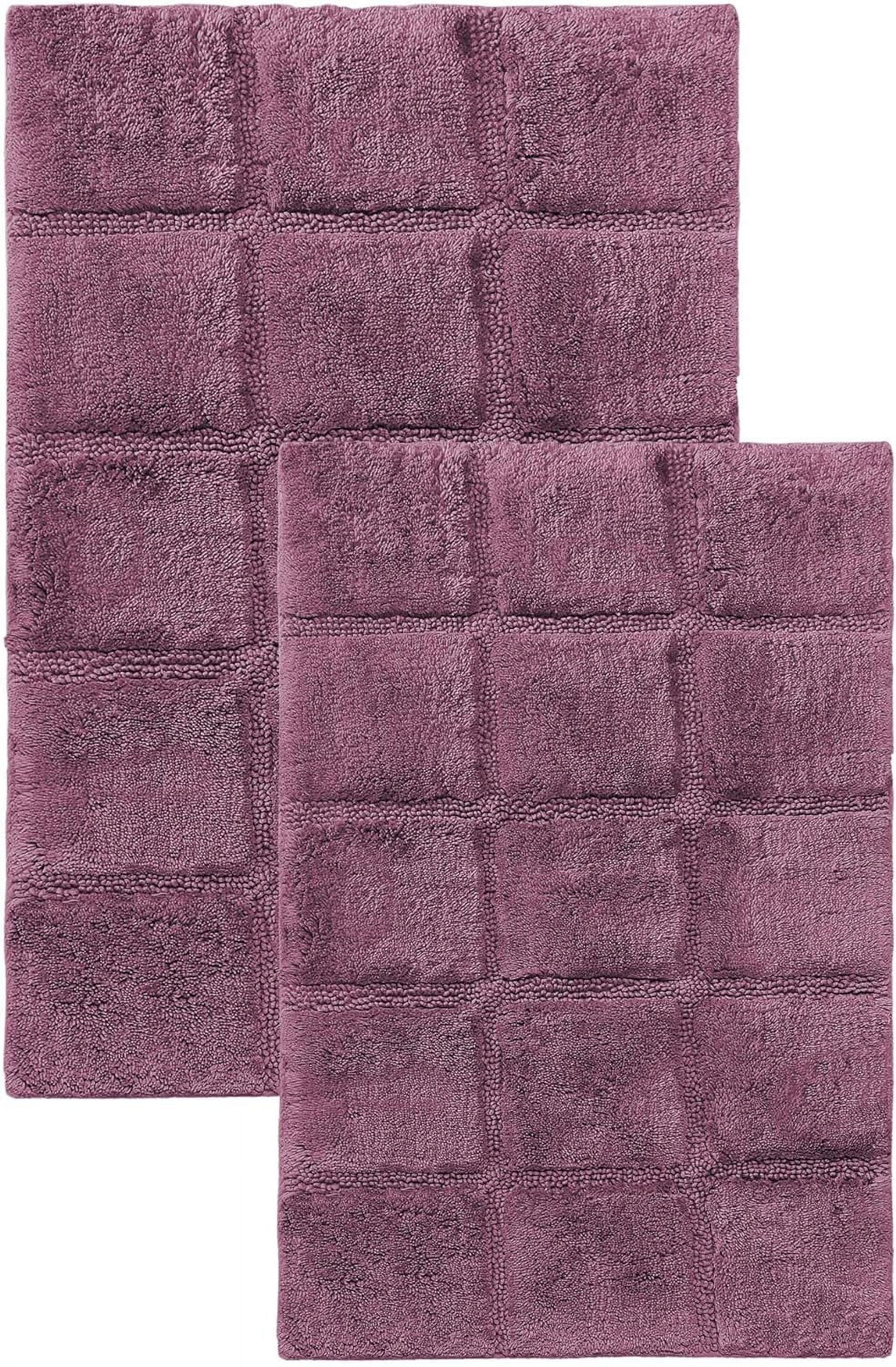 Cotton Bath Rug Set, Area Rugs For Bathroom Decor, Washable And Non