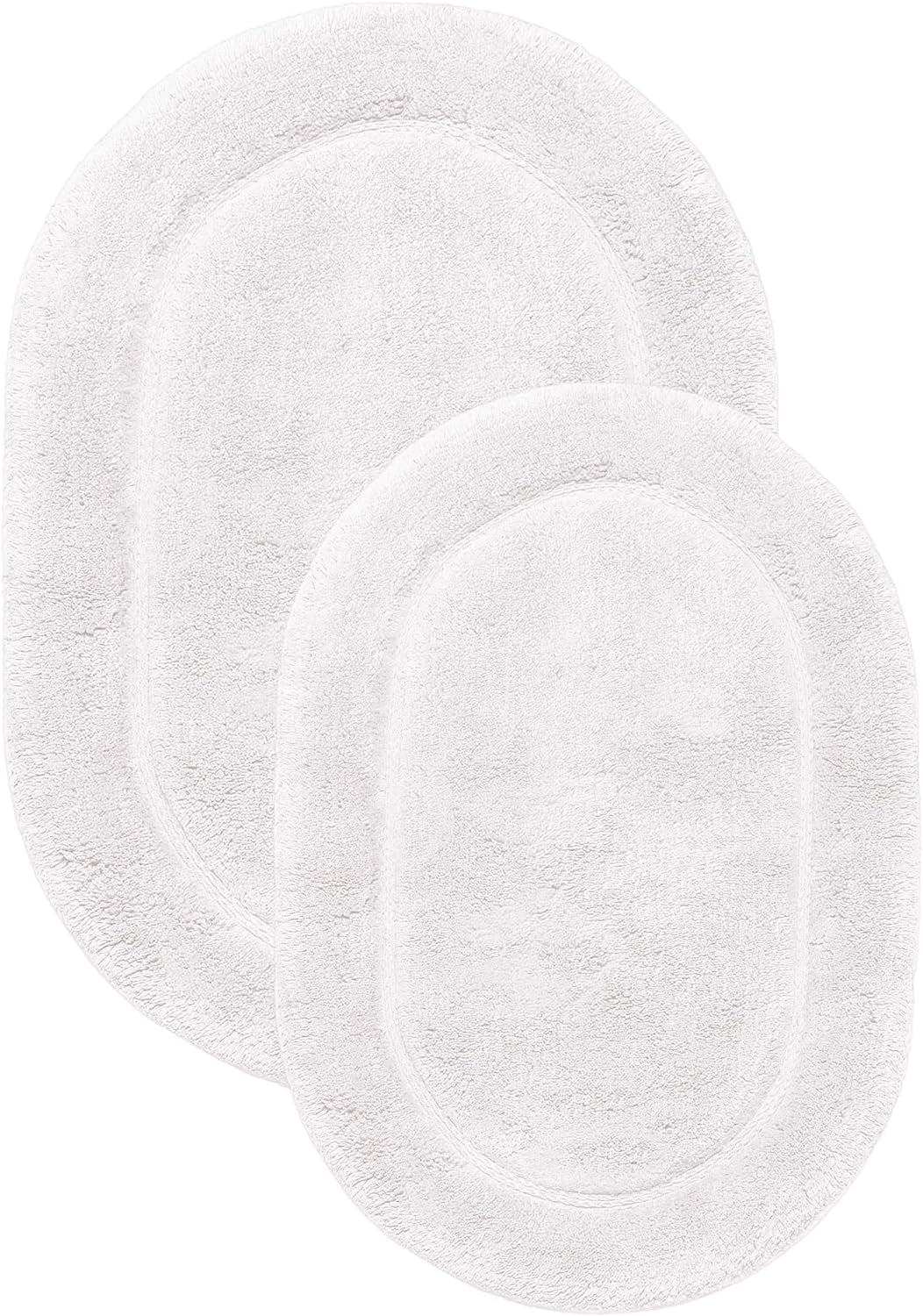 Cotton Bath Rug Set, Area Rugs For Bathroom Decor, Washable And Non