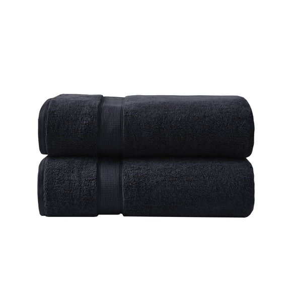 Cotton Bath Sheets 34x68", 2-Pack - Black