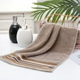 thumbnail image 1 of Cotton Bath Towel | Thick Absorbent Soft Plain Color | Quick Drying Durable | Double-Stitched Edges | 29x13 Inch | Home Spa Hotel Use | White Blue Coffee | Single Piece, 1 of 6