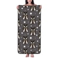 thumbnail image 1 of Cotton Bath Towels for Bathroom - Black White Owl Stars Microfiber Quick Dry Towels for Body Bath Sheets, Personalized Beach Towel, Soft Shower Towels for Travel Home Beach 27*55in, 1 of 7
