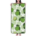thumbnail image 1 of Cotton Bath Towels for Bathroom - Cute Juicy Limes Microfiber Quick Dry Towels for Body Bath Sheets, Personalized Beach Towel, Soft Shower Towels for Travel Home Beach 27*55in, 1 of 7