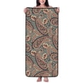 thumbnail image 1 of Cotton Bath Towels for Bathroom - Paisley Pattern No.90127 Microfiber Quick Dry Towels for Body Bath Sheets, Personalized Beach Towel, Soft Shower Towels for Travel Home Beach 27*55in, 1 of 7