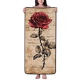 thumbnail image 1 of Cotton Bath Towels for Bathroom - Vintage Rose Botanical Art Microfiber Quick Dry Towels for Body Bath Sheets, Personalized Beach Towel, Soft Shower Towels for Travel Home Beach 27*55in, 1 of 7