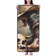 thumbnail image 1 of Cotton Bath Towels for Bathroom - Western Cowboy Snake Ram Skull Microfiber Quick Dry Towels for Body Bath Sheets, Personalized Beach Towel, Soft Shower Towels for Travel Home Beach 27*55in, 1 of 7