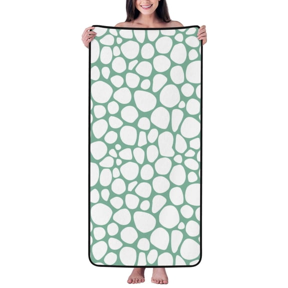 Cotton Bath Towels for Bathroom - abstract spots pattern Microfiber Quick Dry Towels for Body Bath Sheets, Personalized Beach Towel, Soft Shower Towels for Travel Home Beach 27*55in