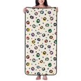 Cotton Bath Towels for Bathroom colorful spots circles print