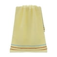 thumbnail image 1 of Cotton Bath Towels For Bathroom, Bath Sheet, Bath Towels 1 Pack Towel Set Soft Absorbent Face Hand Bath Towels, 14" X 30", Yellow, 1 of 5