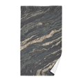 thumbnail image 1 of Cotton Bath Towels Soft Face Towel Absorbent Quick Dry Elegant Black Marble 16"x28", 1 of 7