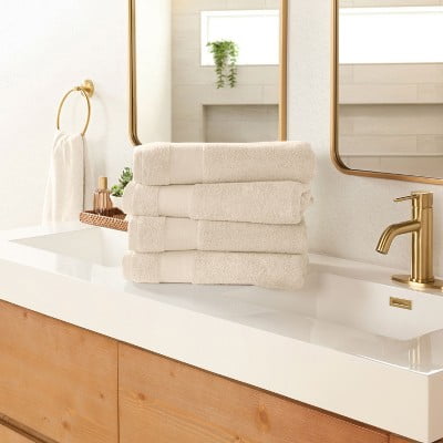 Cotton Bath Towels, Super Plush, Soft & Highly Absorbent Bathroom Towel Set, Bath Towel - 4 Piece Set